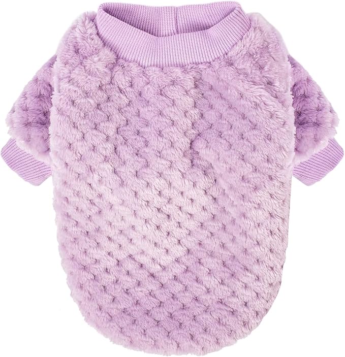 Dog Sweater, Sweaters for Small Dogs, 2, 3 Pack Warm Soft Pet Clothes for Puppy, Medium Large Cat, Dogs Girl or Boy, Dog Shirt for Winter Christmas (Pink+Purple+Red, Small)