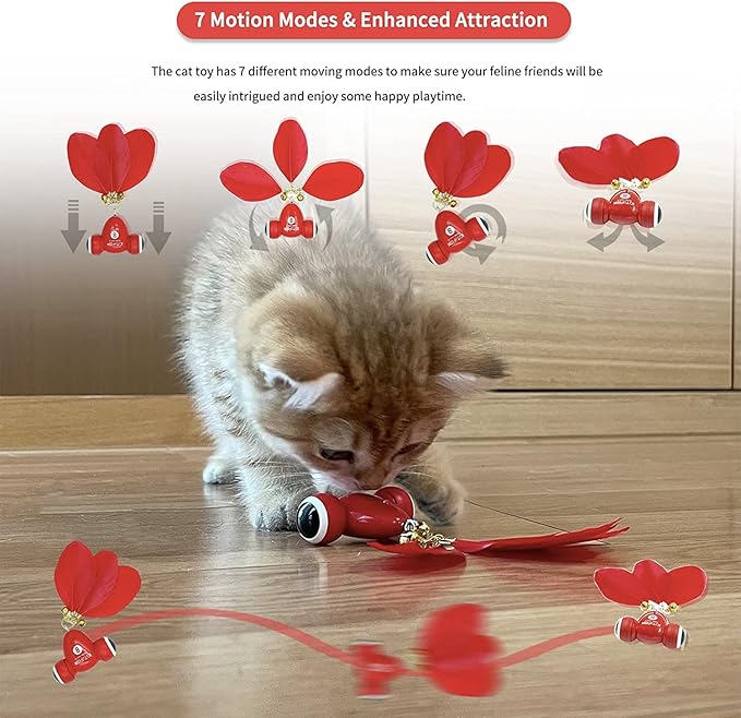 MayMaw KiTiFISH Interactive Cat Toy, Automatic Fish Toy with Motion Activation, USB Rechargeable, Fun Exercise Toy for Indoor Cats and Kittens, Ideal Gift