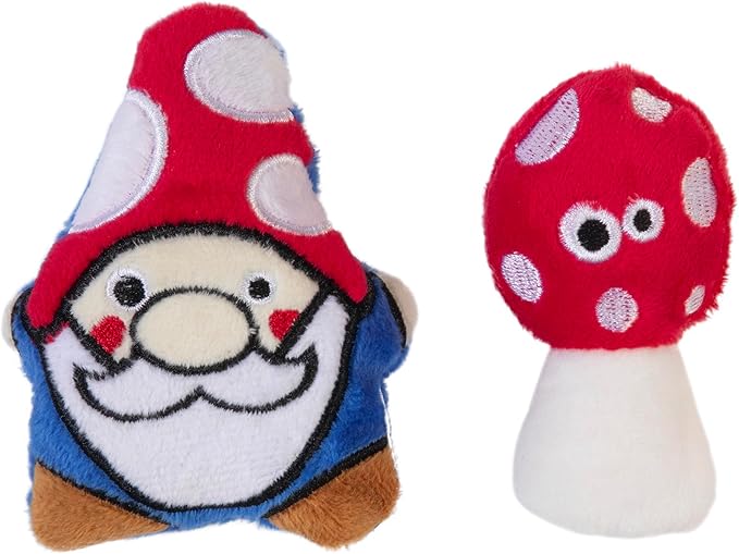 Mad Cat Gnome Sweet Gnome Wild and Quacky Cat Toy with Catnip, Pack of 2
