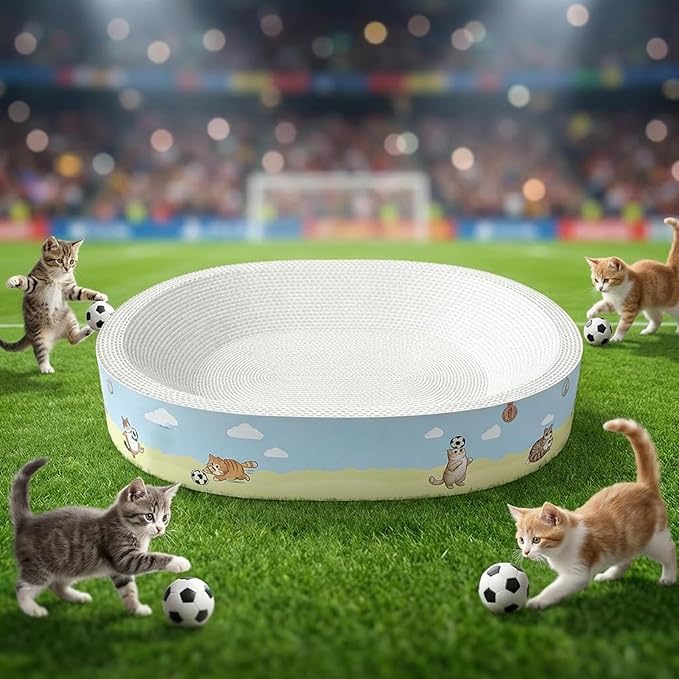 Cat Scratcher Football Plant – Fiber Bed, Scratch, Board Bowl Mat Kitten, Medium Large Breed Furniture Door | Kitten Medium Large Breed Furniture Door Couch Carpet Protection Indoor Enrichment