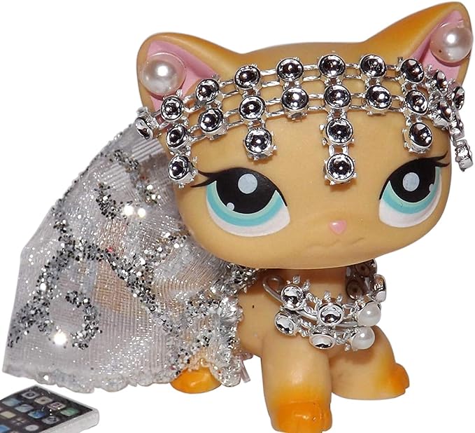 Silver Princess Clothes Accessories for Little Pet CAT/LPS CAT/Dog + Compatible for Cat Littlest Pet Shop (cat/Dog NOT Included)