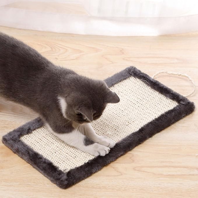 Cats Scratcher Scratching Board Scratch Board Toy Kitten Particle Board Sisal Scratcher Bed Toy Furniture Protectors