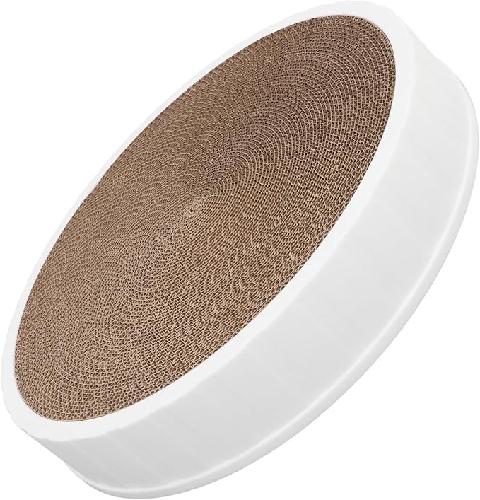 Toddmomy Cat Scratching Bowl Reversible Design Cardboard Cat Bed for Indoor and Outdoor Use Space-Saving Nesting Scratcher for Play and Rest Multifunctional Pet Furniture