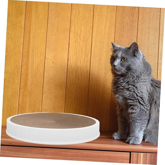 Toddmomy Cat Scratching Bowl Reversible Design Cardboard Cat Bed for Indoor and Outdoor Use Space-Saving Nesting Scratcher for Play and Rest Multifunctional Pet Furniture
