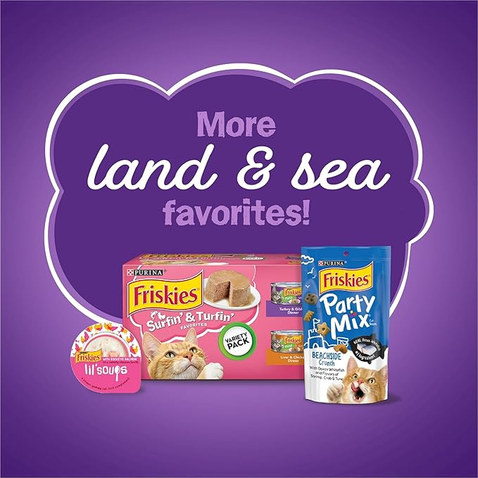 Dry Cat Food Surfin & Turfin Favorites 22 lb. Bag, Essential Fatty Acids to Help Support Healthy Skin and Coat