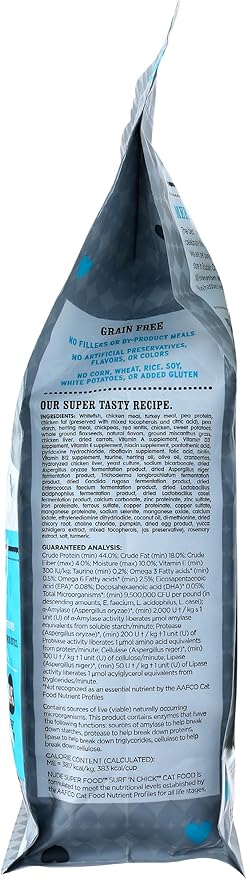 I and love and you Nude Dry Cat Food - Grain Free Limited Ingredient Kibble, Whitefish + Chicken, 5-Pound Bag