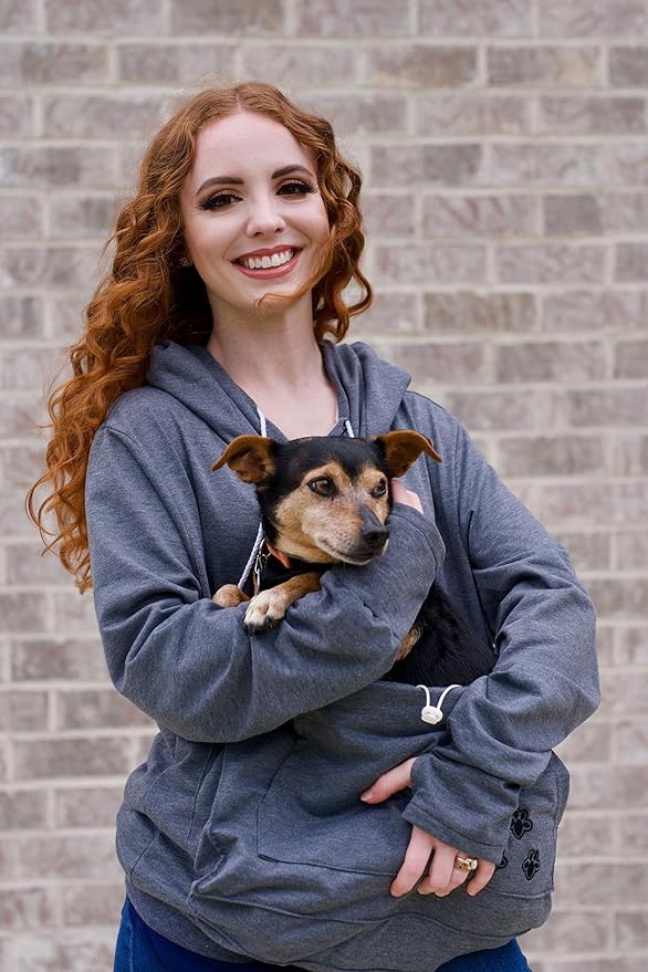 ALYC Unisex Hoodies Pet Holder Cat Dog Large Pouch Carriers Sweatshirt Cat Space Pullover Top