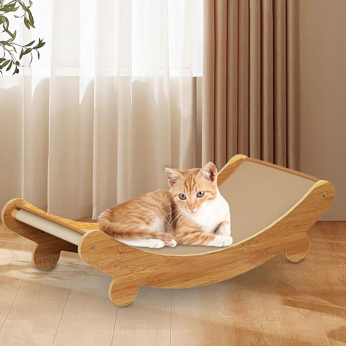 Cats Scratcher Bed Lying Or Curled Up Furniture Protection Sisal Scratcher Board Relaxing Space for Small Dogs, Medium