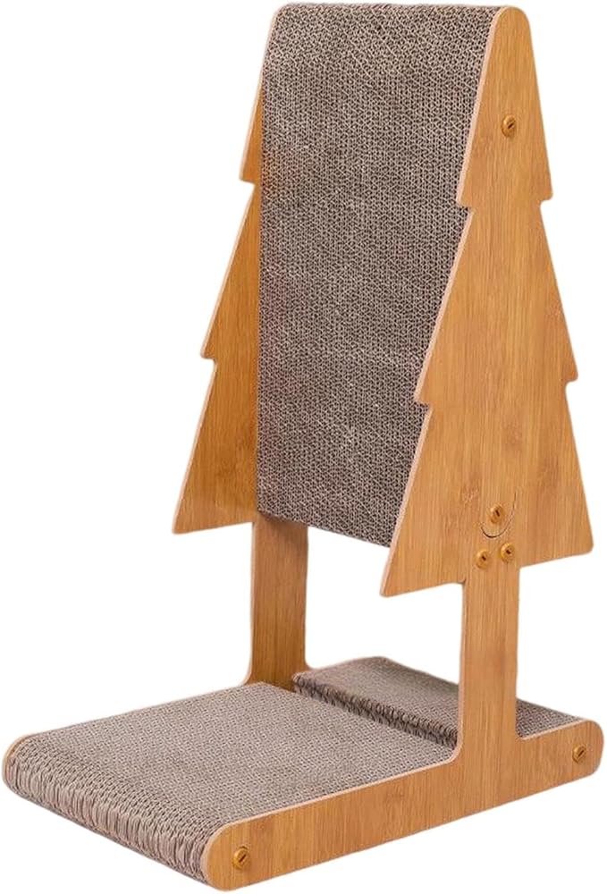 Baoblaze T Shaped Cat Scratcher Bed Cat Scratching Board Rest and Play Wear Resistant for Indoor Supplies Furniture Protector, Style B