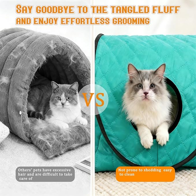 Pet Bed, cave-Like cat Bed, Stylish and Simple Small Dog and cat Bed, Foldable cat Tent, Waterproof and Anti-Static, Doesn't Easily Attract pet Hair, Suitable for Both Indoor and Outdoor use.
