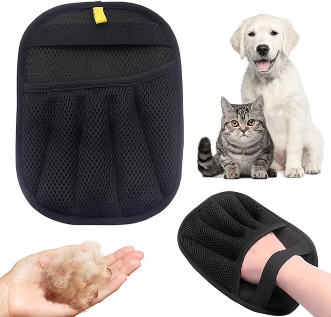 Pet Hair Removal Glove for Cats & Dogs, 2025 New Electrostatic Pet Hair Remover, Reusable Pet Hair Removal Tool for Furniture, Pet Grooming Gloves (1 Pack)