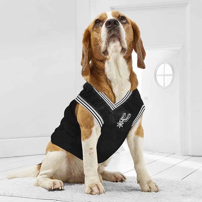 Pets First NBA SAN ANTONIO SPURS DOG Jersey, Large - Tank Top Basketball Pet Jersey