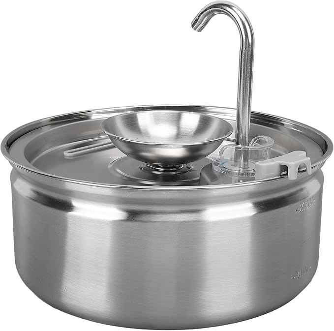 Fountains Design Provide Clean Water Corrode Stainless Steel Pet Drinking Dispenser for Multiple Pets 3.2L Cat Water Fountain Automatic Circulation