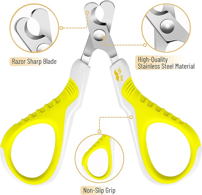Mr. Pen- Cat Nail Clipper, Stainless Steel, Professional Sharp Cat Claw Trimmer for Small and Medium Cats, Pet Nail Clipper with Sturdy Non Slip Handle