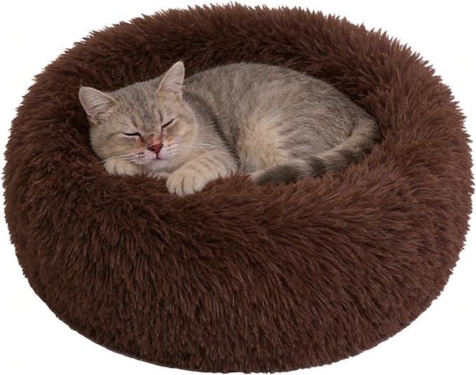 Pet Heating pad, Self Heating Pad for Outdoor Cat Houses, Warming Mat for Indoor Pet Beds & Furniture, Machine Washable (Coffee-Colored, 19.68 X19.6 X0.7Inches)