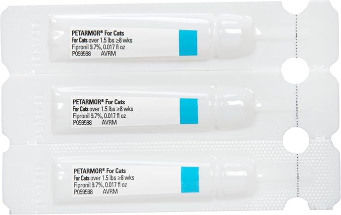 PetArmor for Cats, Flea & Tick Treatment for Cats (Over 1.5 Pounds), Includes 3 Month Supply of Topical Flea Treatments