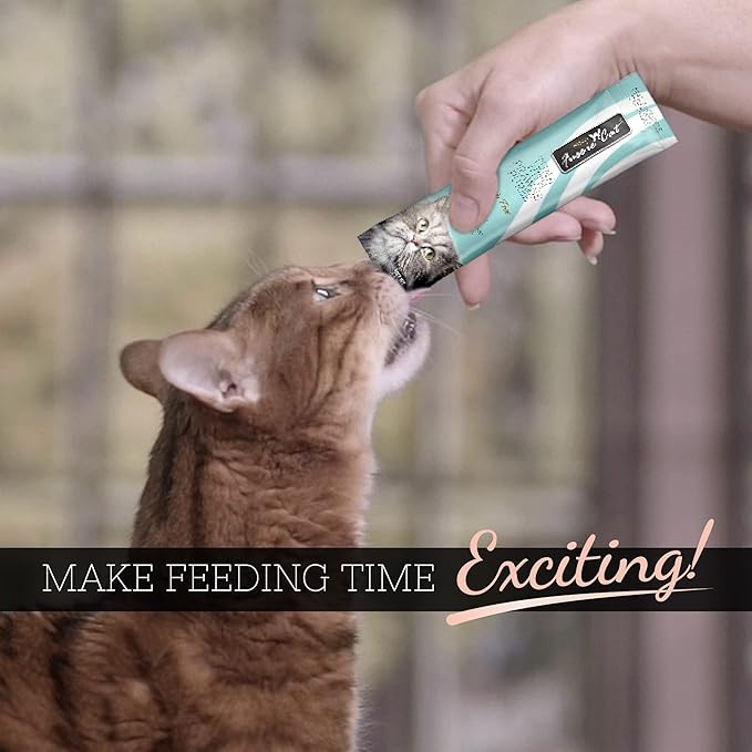 Fussie Cat Tuna with Prawns Puree, lickable cat Treats, 0.5oz Pouch (Pack of 12)