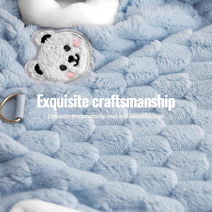 Dog Sweater for Small Dogs Puppy Cats Winter Warm Soft Pet Clothes Pullover Cute Extra Small Dog Apparel, Cat Sweaters for Cats Only Fit Chihuahua Yorkie(Blue, S)