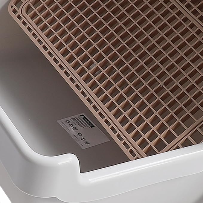 Focket Semi-Automatic Cat Box, Large Capacity Plastic Box with Odor Control for Multiple Cats