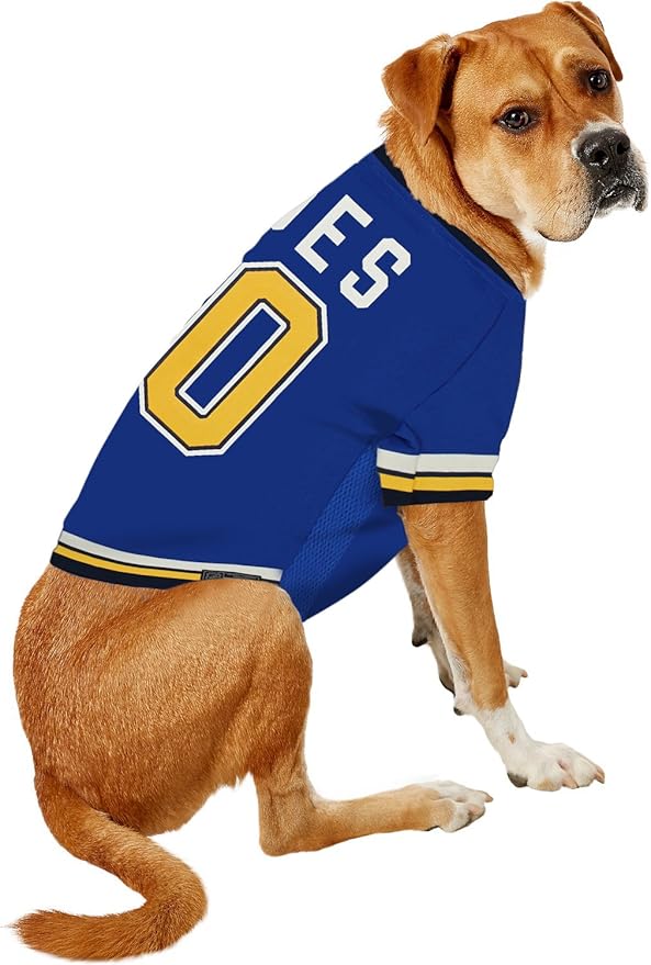 Pets First NHL St.Louis Blues Jersey for Dogs & Cats, Medium. - Let Your Pet Be A Real NHL Fan! (Pack of 2)