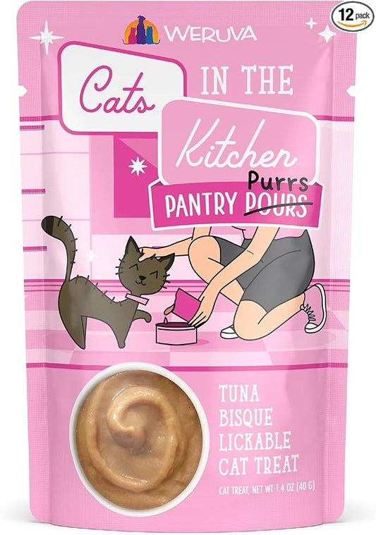 Weruva Cats in the Kitchen Pantry Pours, Tuna Bisque, 1.4oz Pouch, Pack of 12