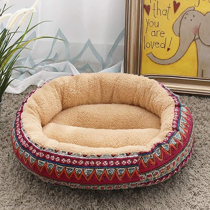 Fashion Beige/Multi-Color Pet Supplies Dog Kennel Cat Litter Small Medium Dog Pet Dog Pad 50 50 14 cm