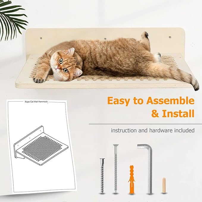 Cats Wall Furniture Hammock Shelf Perches Bed Sleep Jumping Hammocks Climbing Frame Pet Accessories Heavy Type Hammock
