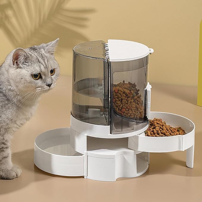 Pet Feeding Bowl Cats Water Dispenser Food Feeder Treat Bowl Automatic Dog Houseware Watering Supplies for Cats for Pets