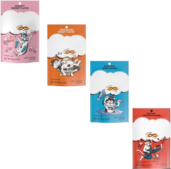 TemptationsClassics Crunchy and Soft Adult Cat Treats 3 Ounce Combo Pack