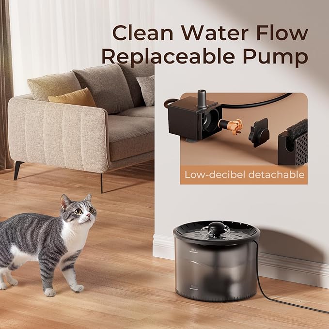 Automatic Cat Feeder and Water Fountain, Water Fountain Pump