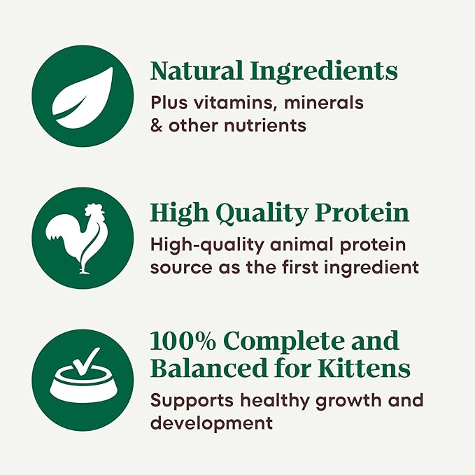 Nutro Perfect Portions Wet Kitten Food Pate Chicken Recipe and Whitefish and Salmon Recipe, Pate Wet Cat Food, 2.6 oz. Twin-Pack Trays, 12 Count, 24 Servings