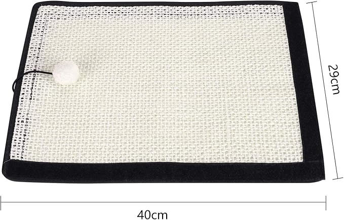 HAOZAIKEJI 2PCS Cat Scratching Pad Natural Sisal Cat Scratcher Mat Kitty Scratcher Furniture Couch Corner Protector Easy Installation Scratch Pad for Sofa Couch Chair Bed