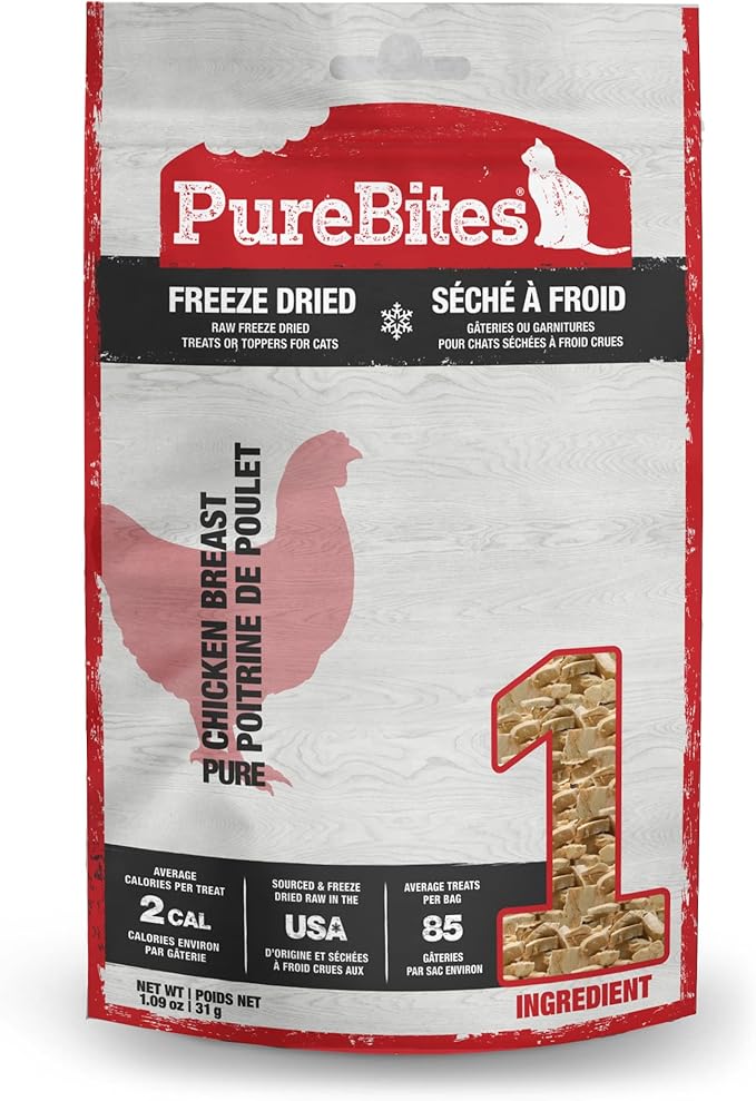 PureBites Freeze-Dried Cat Treats with Chicken Breast 1.09 oz