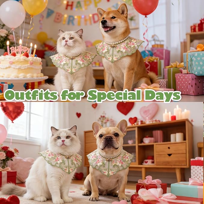 Leo Kitty Pet Clothing for Cats & Small Dogs — Warm & Breathable Collar Outfit, Cat Costume for Halloween & Christmas, New Year Cat & Dog Outfit, Gift-Ready