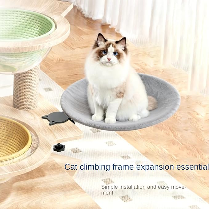 Desk Bed for Cat - Clip On Hammock Nest, Cover Cat Sleeping Bed, Heavy Duty 60lbs Table Mount Pet Furniture | Sleeping Climbing Furniture Apartment Home Indoor Table for Cats Comfort Rest
