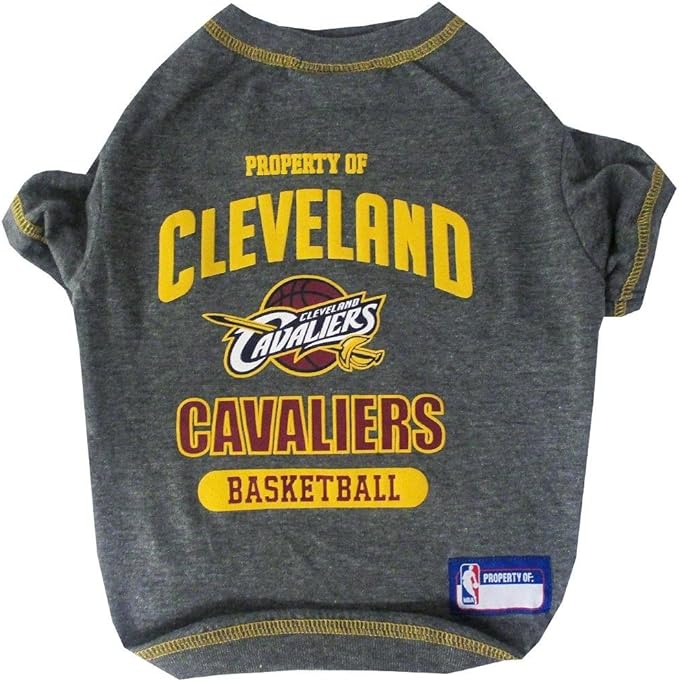 Pets First NBA Licensed Hoodies & T-shirt for Dogs & Cats, Clevel& Cavaliers, X-Small
