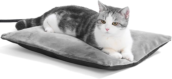 Outdoor Heating Pad，Heating Pet Bed for Small, Medium, Large and Dogs/Cats - Auto Temperature Control Outdoor Heated Pet Pad. (M -16 x 12 inch)