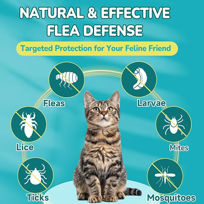 Woyamay Cat & Dog Flea and Tick Prevention Bundle, 500 Crunchy Dual-Texture Chews Each, Natural 4-in-1 Flea Defense with Skin, Coat, Gut & Immune Support, Oral Daily Flea Treatment for Cats & Dogs