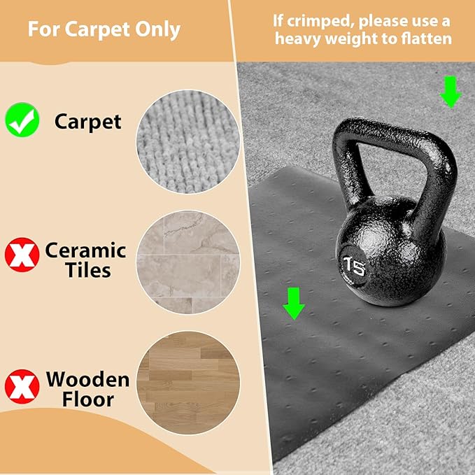 Carpet Protector for Pets Cat Carpet Protector for Doorway, Anti Scratch Under Door Cat Scratch Protector Mat, Easy to Cut Plastic Stopper (Black, 3.6FT-2pack)