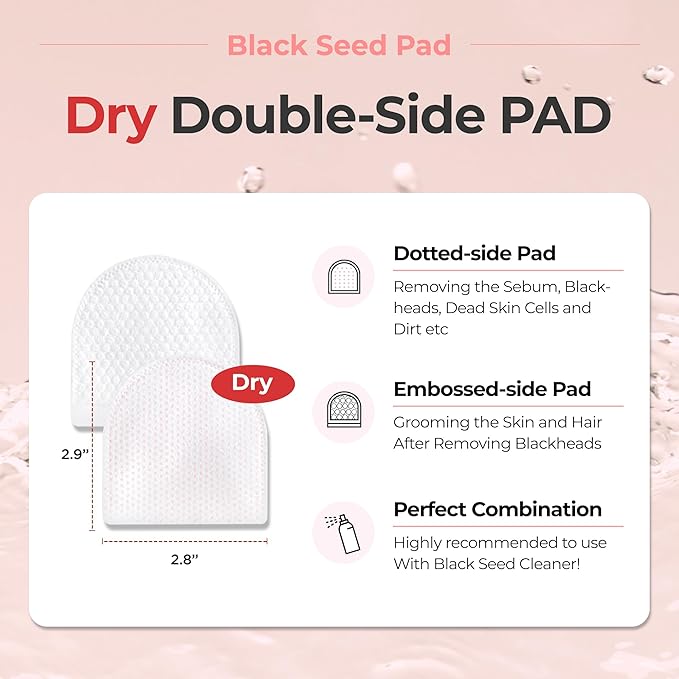 JAYU PET Black Seed Pad - Dry Cat Chin Acne Pad, Double-Sided Dry Pads for Removing Blackhead, 30pcs