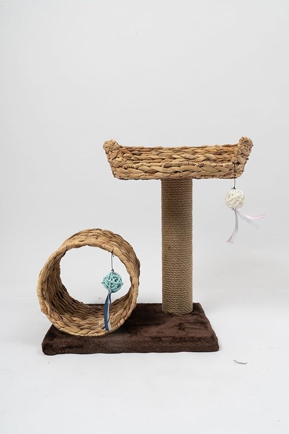 Large Cat House Bed - 40x31x50cm Spacious Pet Cave with Plush Cushion, Washable Cover & Sturdy Structure for Cats/Kittens - Indoor Pet Furniture