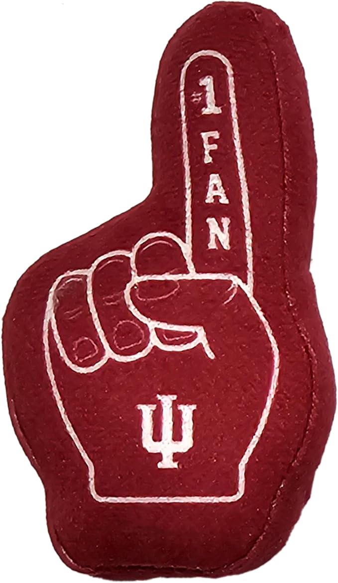 Best Plush CAT Toy NCAA Indiana Hoosiers Complete Set of 3 piece Cat Toys Filled with Fresh Catnip. Includes: 1 Helmet Cat Toy, 1 Football Cat Toy with Feathers & 1 Beer Bottle. Beautiful Team Logo