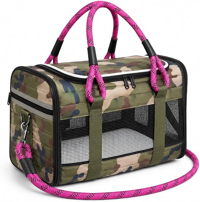 Soft-Sided Dog & Cat Carrier | for Car Rides, Vet Visits, Errands & Daily Outings | Fits Small Dogs & Cats Up to 15 lbs | 18" L x 11.5" H | Yorkies, Chihuahuas & More