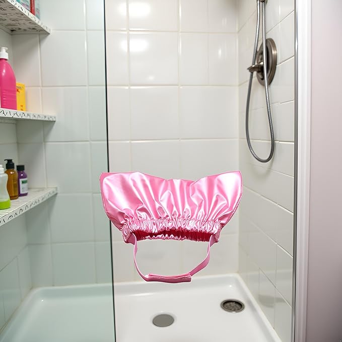 Pink Cat Shower Caps, Cat Shower Cap Shower and Bath Supplies Pet Bath Accessories Prevent Water in Pet Ears Headgear Waterproof, Bathing for Dog Bonnet Apparel and Accessories