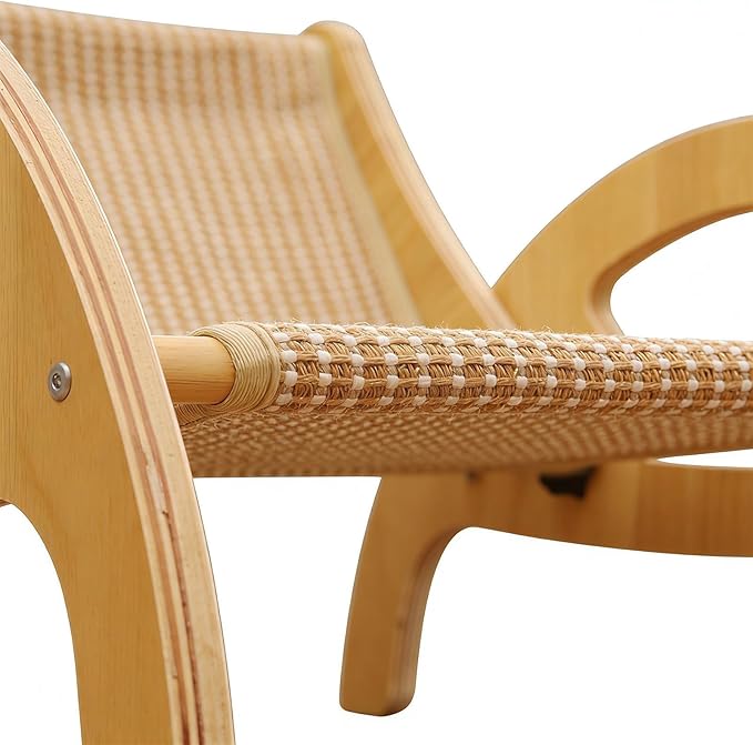 Cat Scratcher Sofa, Adjustable Backrest with Wooden Frame, 43.5x43x27cm, Wooden Cat Scratching Bed, Kitten Scratching Sofa, Furniture and Floor Protection Design, for Indoor Kittens and Cats