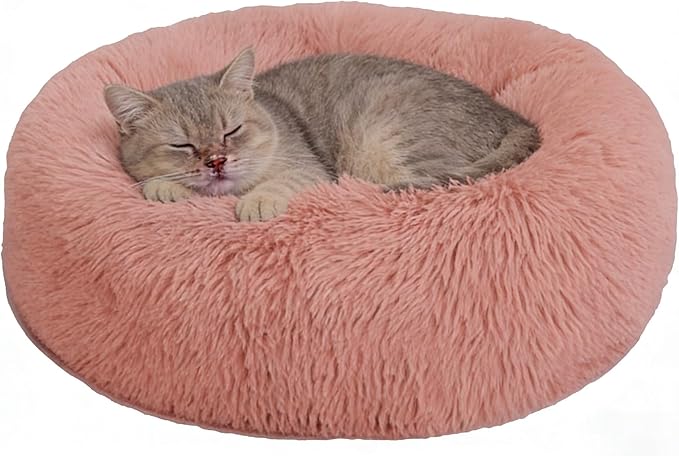 Pet Heating pad, Self Heating Pad for Outdoor Cat Houses, Warming Mat for Indoor Pet Beds & Furniture, Machine Washable (Leather Pink, 31.49 X31.49 X0.98Inches)