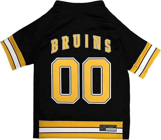 Pets First NHL Boston Bruins Jersey for Dogs & Cats, X-Small. - Let Your Pet Be A Real NHL Fan!
