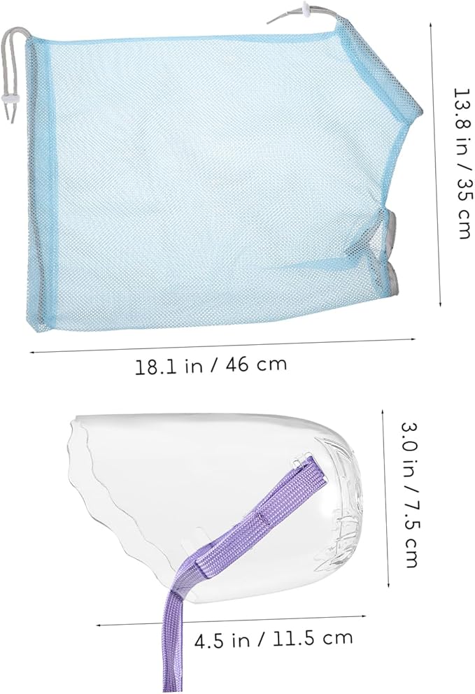 VANZACK Cat Shower Bag Kitten Washing Bag Cat Shower Net Bag Grooming Bag for Grooming Bathing Bag Cat Sling Bag Cat Immobilizing Bag Kitten Bath Bag Cat Bath Bag Pp Beauty Bag Take a Bath
