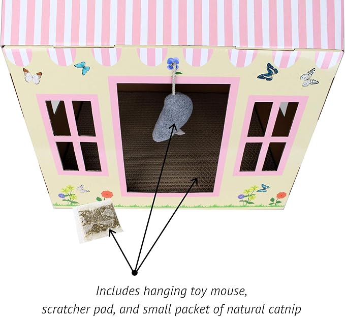Midlee Cottage Cat Scratcher House