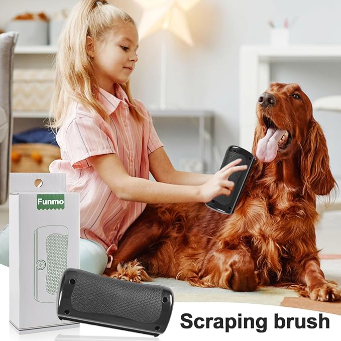 Deshedding Pet Brush & Pet Hair Remover Comb – Grooming Tool for Cats, Dogs, Easy Hair Removal Tool